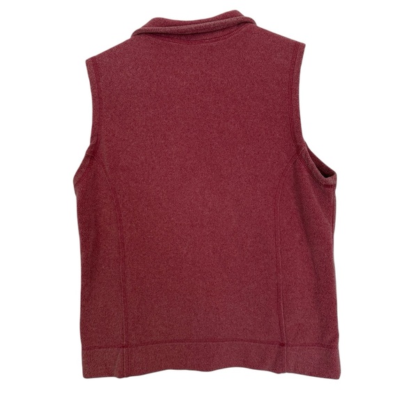 L.L. Bean Fleece Vest Women's Size M Pink Full Zip Pockets Outerwear. - Picture 6 of 7